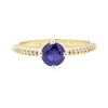 Image 2 : 1.52 ctw Sapphire and Diamond Ring - 14KT Yellow Gold