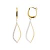 Image 2 : 0.48 ctw Diamond Earrings - 14KT Yellow Gold