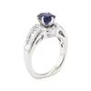 Image 4 : 2.01 ctw Sapphire and Diamond Ring - 14KT White Gold
