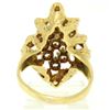 Image 8 : 18K Yellow Gold 1.00 ctw F VS1 Diamond Open Textured Nugget Cocktail Ring
