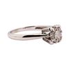 Image 1 : 0.50 ctw Diamond Ring - 14KT White Gold