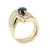 Image 4 : 1.97 ctw Sapphire and Diamond Ring - 14KT Yellow Gold