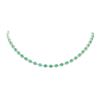 Image 1 : 15.42 ctw Emerald and Diamond Necklace - Platinum