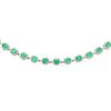 Image 2 : 15.42 ctw Emerald and Diamond Necklace - Platinum