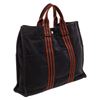 Image 3 : Hermes Brown Blue Navy Canvas Sac Fourre MM Tote Bag