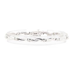 0.80 ctw Diamond Bracelet - 14KT White Gold