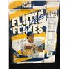 Image 1 : DOUG FLUTIE SIGNED FLUTIE FLAKES CEREAL BOX (STEINER COA)