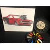 Image 1 : HOT WHEELS COLLECTOR'S RALLY CASE W/ DIE-CAST CARS & CANVAS ART