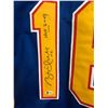 Image 2 : BRETT HULL SIGNED BLUES CAPTAIN JERSEY (BECKETT COA)