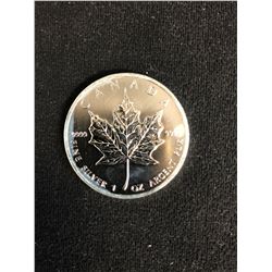 2012 CANADA 1oz .9999 Fine Silver Maple Leaf Coin $5