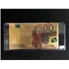 Image 1 : Gold Foil €500 Euro Bank Note Bill Souvenir Paper Money