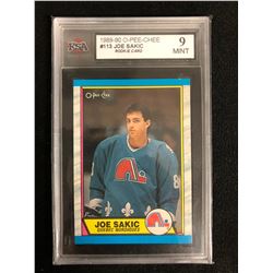 1989-90 O-PEE-CHEE #113 JOE SAKIC ROOKIE (9 MINT)