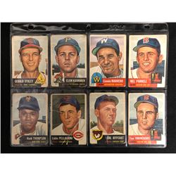 1953 TOPPS BASEBALL CARD LOT