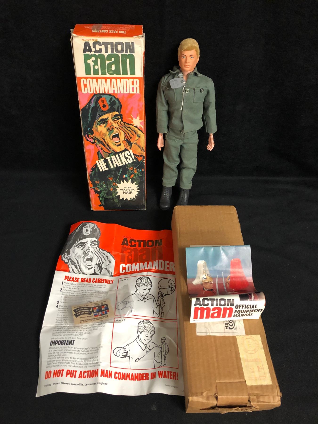 ACTION MAN COMMANDER TALKING FIGURE W/ ORIGINAL BOX