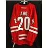 Image 1 : SEBASTIAN AHO SIGNED HURRICANES JERSEY (AJ SPORTS COA)