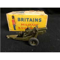 Vintage Britains Lead Soldier Artillery Howitzer 4.5'' Military Model #1725