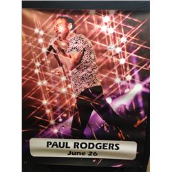 PAUL RODGERS SIGNED CASINO SHOW POSTER