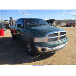 2004 - DODGE 1500// SALVAGE TITLE