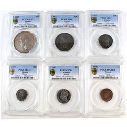 1937 Mirror Specimen Set PCGS Certified. You will receive the 1-cent SP-64 RB, 5-cent SP-64, 10-cent