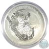 Image 1 : 2015 Australia 10oz Koala .999 Fine Silver Coin (Capsule lightly scuffed). (TAX Exempt)