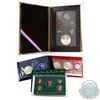 Image 1 : U.S. Mint Issue: Lot of USA Coin Sets. You will receive 1971 Eisenhower Uncirculated Silver Dollar, 