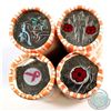 Image 1 : *Estate Lot 2006-2008 Canada Circulated ALL Coloured 25-cent Rolls of 40pcs. You will receive 2006 P