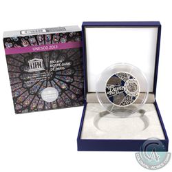 France Paris 2013 50 Euro 850th Anniversary of Notre Dame de Paris Sterling Silver Commemorative Coi