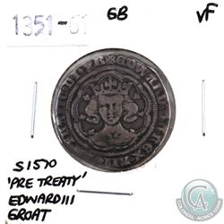 Great Britain 1351-61 'Pre-Treaty' Edward III Groat Very Fine