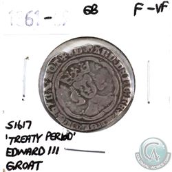 Great Britain 1361-69 'Treaty Period' Edward III Groat F-VF