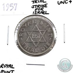 Great Britain 1957 Trial Strike Die produced by the Royal Mint for Israel