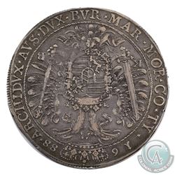 Hungary 1688KB Kremnitz Mint Leopoold I Thaler KM#214.1 Extra Fine