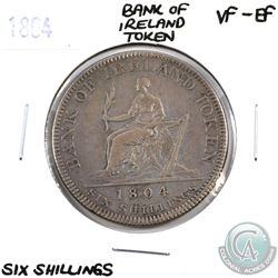 Ireland 1804 Bank Token 6 Shillings VF-EF