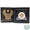 Image 1 : Poland Mint Issue: 2017 Niue $2 Falcon of Tutankhamun 2oz Fine Silver Proof Coin Featuring 3 Natural