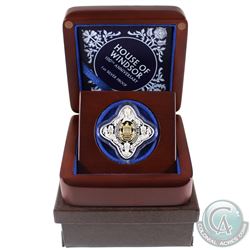 Tokelau 2017 $1 House of Windsor 100th Anniversary 1oz Fine Silver Proof Coin with Gold Plating in D