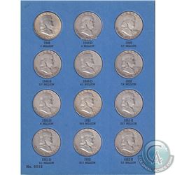 USA 1948-1963 Estate Lot Benjamin Franklin Half Dollars Collection. 35pcs