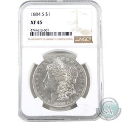 USA 1884 Silver $1 NGC Certified XF-45