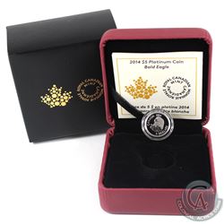 Canada 2014 $5 Bald Eagle Platinum Coin (Tax Exempt).