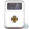 Image 2 : Canada 1994 1/15oz. $2 Gold Maple Leaf NGC Certified MS-69 (Tax Exempt). Produced only in 1994, the 