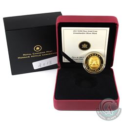 Canada 2013 $200 Grandmother Moon Mask Fine Gold Coin (Tax Exempt).