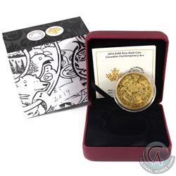 Canada 2014 $250 Contemporary Art Fine Gold Coin (Tax Exempt).