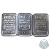 Image 1 : RARE! Johnson Matthey 1 gram Fine Silver Bar Collection (TAX Exempt). Serial # C1278, C1284, C 1288.
