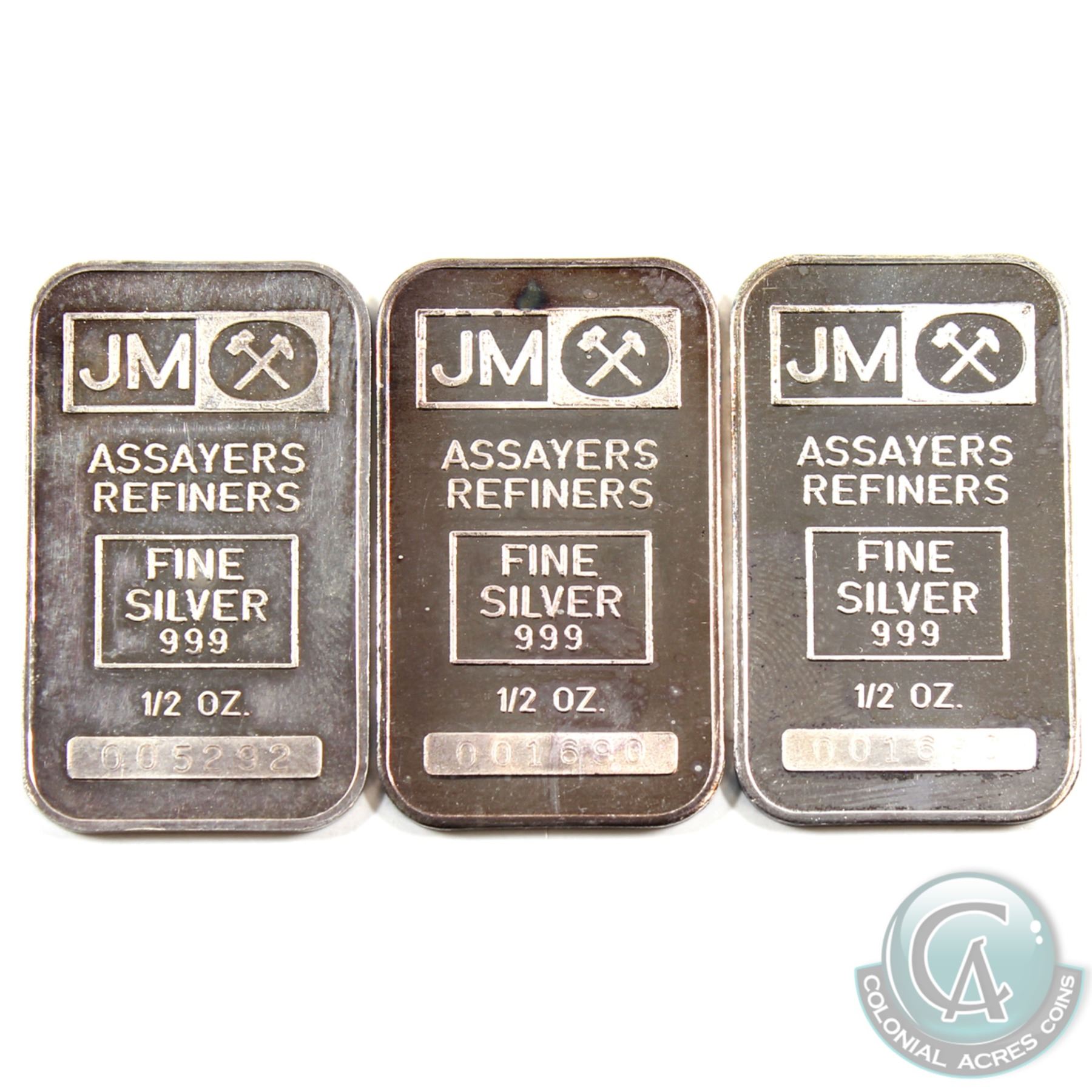 johnson matthey silver bar serial number lookup