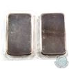 Image 2 : Consecutive Johnson Matthey 5oz Fine Silver Bar with Blank Reverse (TAX Exempt). Serial # 024743 & #