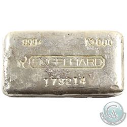 Rare Engelhard 10oz Fine Silver Bar Canadian Variation (TAX Exempt). Serial # 173214. This bar conta