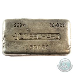 SCARCE! Engelhard 10oz '4th Series' Fine Silver Bar (TAX Exempt). Serial # 173070. This bar contains