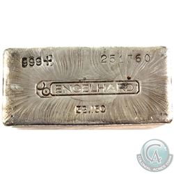 Ultra RARE! Engelhard 32.150oz Fine Silver Bar (TAX Exempt). Serial # 251360. This unique bar contai