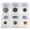 Image 2 : 1937 Canada Mirror Specimen Set PCGS Certified. You will receive the 1-cent SP-64 RB, 5-cent SP-64, 