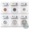 Image 2 : 1952 Canada 6-coin Specimen Set. This set has been graded by PCGS with the following grades: 1-cent 