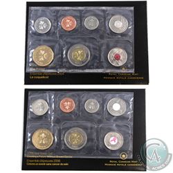 2004 The Poppy & 2006 Breast Cancer 7-coin Test Token Sets. 2pcs