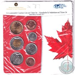 2011 Berlin World's Fair of Money Commemorative 6-coin and Medal set.